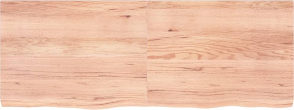 vidaXL Tischplatte Hellbraun 160x60x(2-6)cm Massivholz Eiche Behandelt 3156388