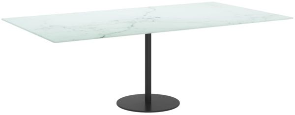 vidaXL Tischplatte Weiß 120x65 cm 8 mm Hartglas in Marmoroptik 322260 Bild 5