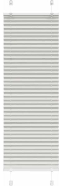 vidaXL Plissee Hellgrau 45x100 cm Stoffbreite 44,4 cm Polyester 4015319