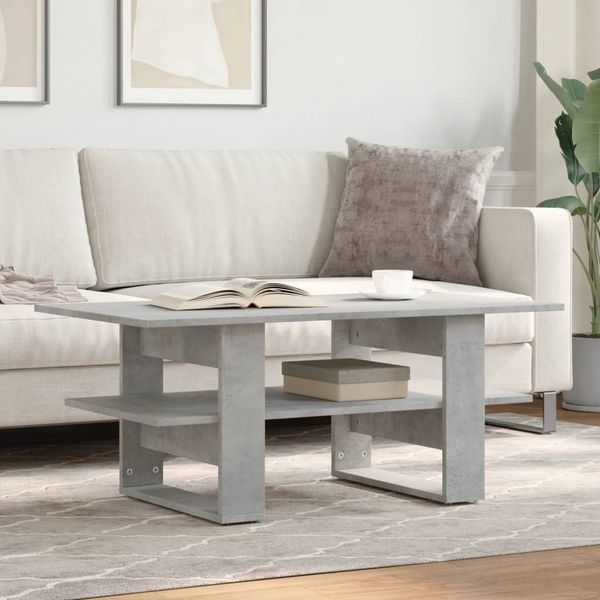 vidaXL Couchtisch Betongrau 102x55x42 cm Holzwerkstoff 823265
