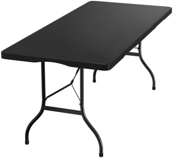 STEELSØN 'Zennar' Gartentisch für 8 Personen, zusammenklappbar, schwarz, 180x74x74 cm, wetterfest, Klapptisch inkl. Tragegriff Bild 11