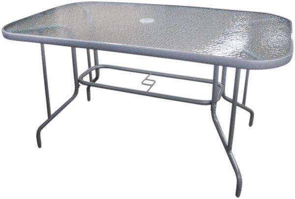Bistrotisch Glastisch Gartentisch Balkontisch Terrassentisch Esstisch 110x70 cm