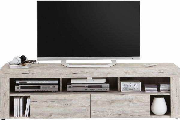 FMD Möbel - VIBIO 2 - TV/Hifi Lowboard - melaminharzbeschichtete Spanplatte - Sandeiche Nb - 180 x 52,8 x 41,3cm