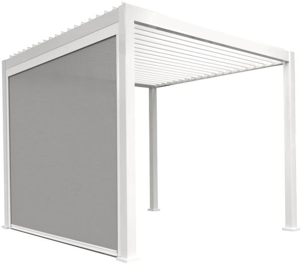 Weide Sonnenrollo für Classic Pergola - Höhe 250 cm | weiß | Sonnenschutz, Sichtschutz