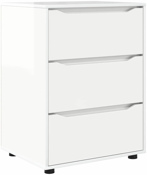 vidaXL Aufbewahrungsschrank Hochglanz Weiß 60 x 48 x 81 cm 888861