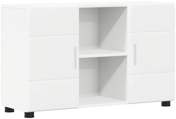 Sideboard, Kommode Weiß 88,5 x 30,5 x 55,5 cm Holzwerkstoff j1446p