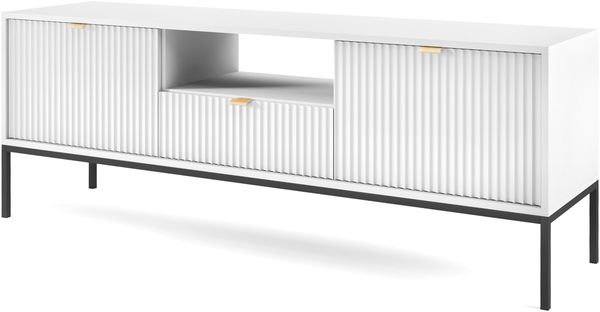 AX LIVING Lowboard TV Eternas 154 cm modernes Design, Weiß