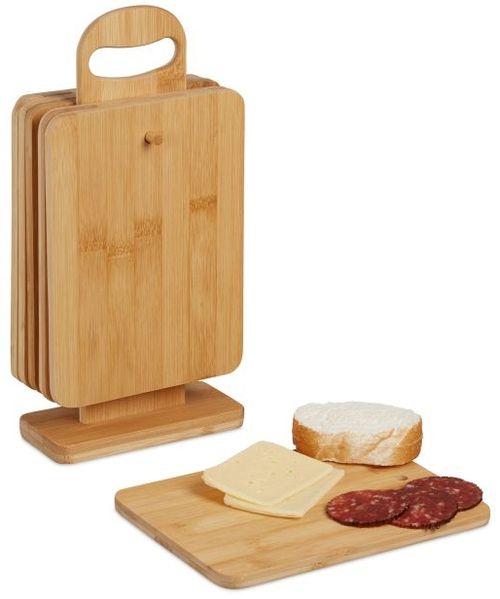 Frühstückbrettchen Set mit Ständer