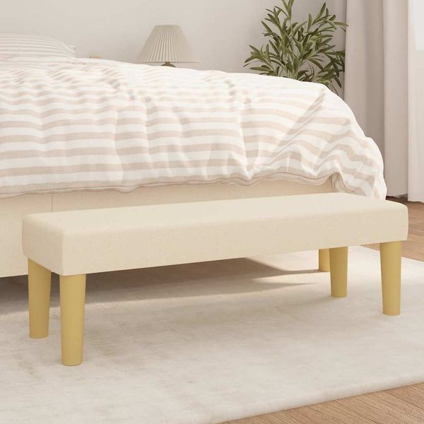 vidaXL Sitzbank Creme 100x30x30 cm Stoff 346657
