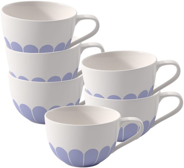 Villeroy & Boch Fleur Couleur Cappuccinotasse 300 ml 6er Set - Bleu