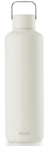 Wasserflasche Trinkflasche Getränkeflasche Sport EQUA Timeless Edelstahl 1000ml Off-White 683402