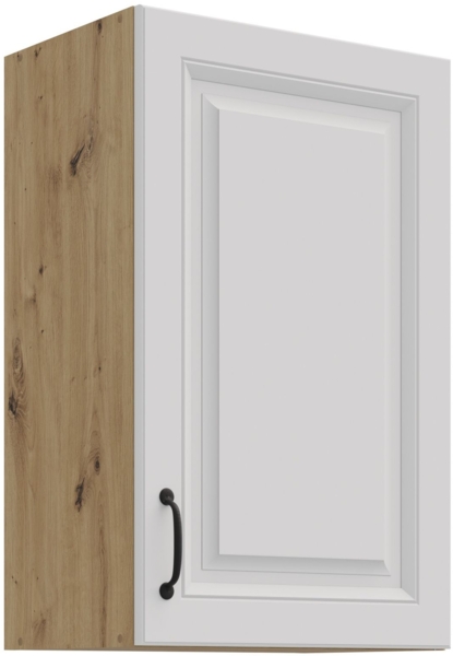 Hängeschrank 45 cm Stilo Weiss + Eiche Artisan Küchenzeile Küchenblock Küche