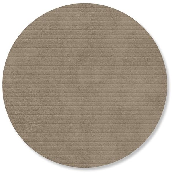 LIND DNA Glass Mat Circle ⌀ 10 cm Corduroy Nomad Grey