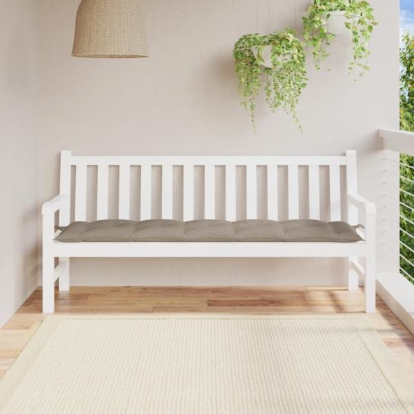 vidaXL Gartenbank-Auflage Taupe 180x50x7 cm Oxford-Gewebe 361629