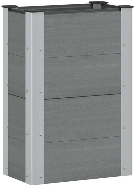 vidaXL Hochbeet Grau 50 x 30 x 72 cm 42039017