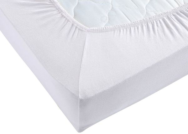 Visaggio Spannbettlaken Jersey aus 100% Baumwolle Spannbetttuch Bettlaken, Jersey, Gummizug: rundum, Spannbettlaken, für Matratzenhöhen bis 22 cm, Steghöhe 30 cm