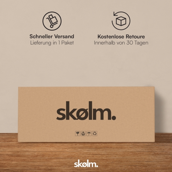 skølm 'Skadi' Konsolentisch mit zwei Ablagen, Metall, terrakotta, 80x28x80 cm, Metallregal mit Stauraum Bild 7