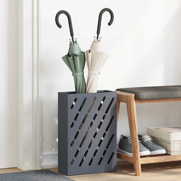 vidaXL Sonnenschirmhalter Anthrazit 28 x 12 x 41 cm Stahl 868532