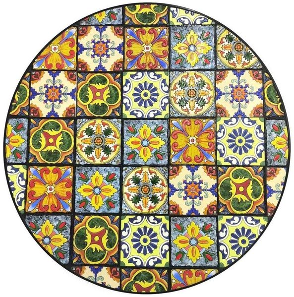 INDA-Exclusiv Essgruppe Dekoratives Mosaik Sitzgarnitur Gartenmöbel Bistromöbel Set 3-teilig