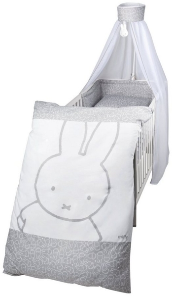 roba Bettgarnitur 'miffy®' 4-teilig - Bettwäsche 100 x 135 - Nestchen - Himmel
