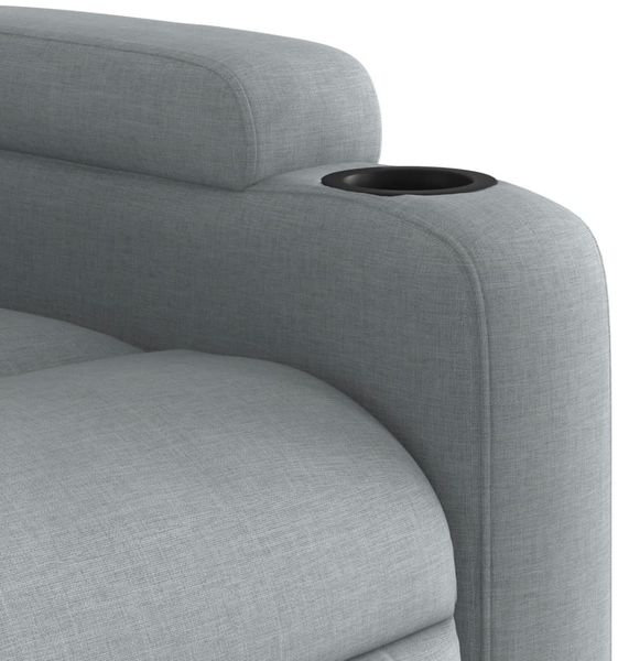 vidaXL Relaxsessel Hellgrau Stoff 372365 Bild 8
