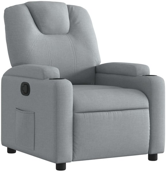 vidaXL Relaxsessel Hellgrau Stoff 372365 Bild 2