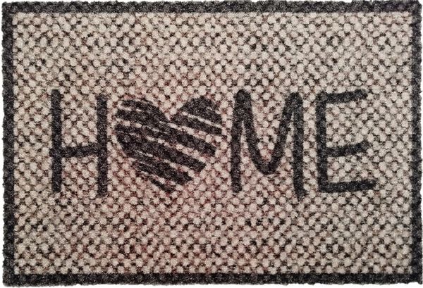 Casâme Teppich Herz Home 50x80cm - Grau