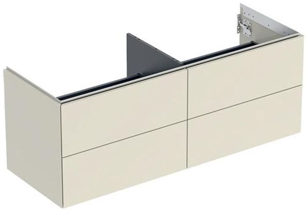 Unterschrank ONE 4 Schubladen 133 2x50 4x47 grau