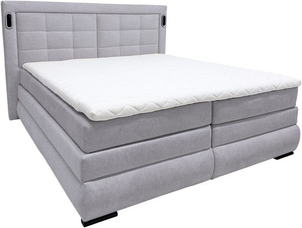 OTTO home Boxspringbett MIVVA inkl. Bettkasten und Topper, Komfortliegehöhe: 67 cm, in H3, H4 oder Hmix H3/H4, wahlweise mit oder ohne LED-Leuchten