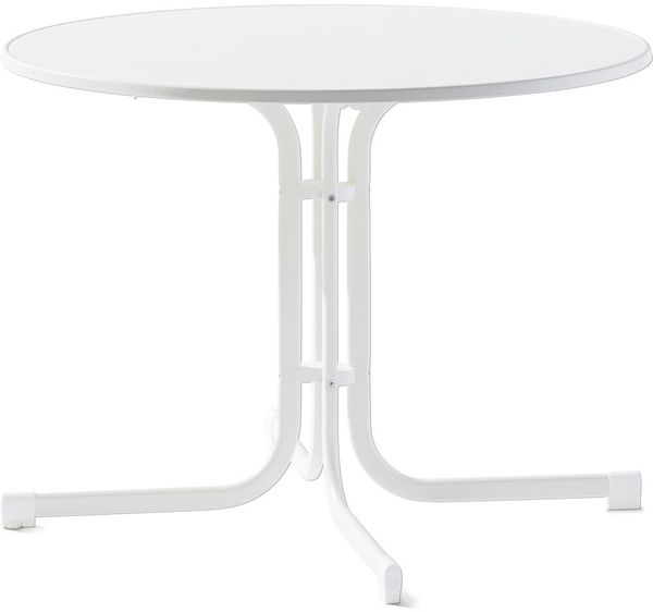 Boulevard-Klapptisch, Ø 100 cm, weiß