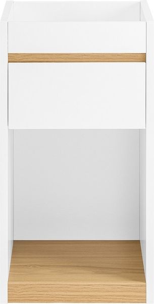 SoBuy FBT137-W Nachttisch, MDF, Melamin, Weiß, 35 x 55 x 30 cm
