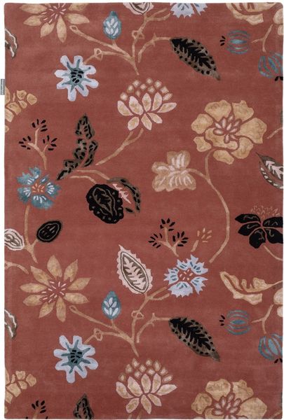 Designer Teppich - PetalSymphony 290x190 cm - terrakotta
