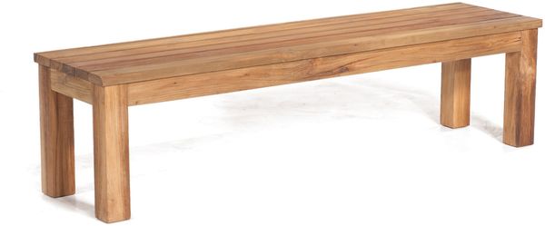 Sonnenpartner Sitzbank Charleston 175 cm Teakholz Old Teak Bank Gartenbank