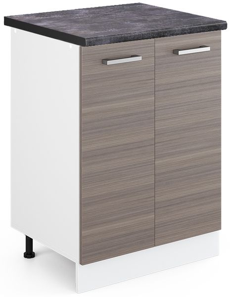 Küchenunterschrank R-Line Edelgrau 60 cm , AP Anthrazit Vicco