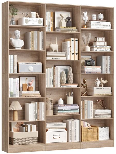 Homfa Bücherregal 188cm Standregal Büroregal Bücherschrank, mit 17 Fächern, 149x23,5x188cm