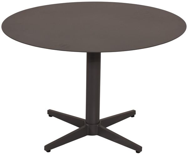 Gartencouchtisch Mill aus Aluminium, modern, anthrazit, rund Ø75 cm, pulverbeschichtet