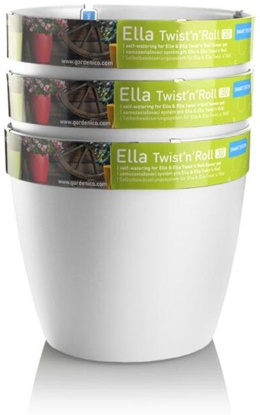 8x Übertopf Ella Rollen Blumenkübel Pflanzenbox Kräutergefäß Garten Dekoration