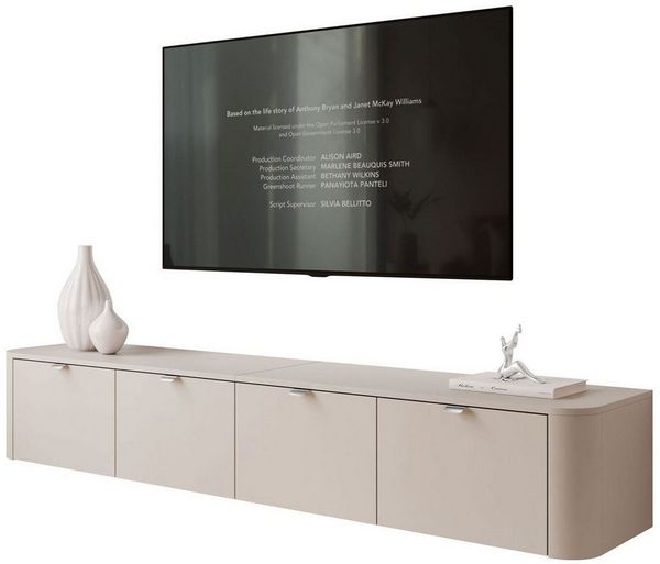 Lookway TV-Schrank CELESTE TV-Hängeschrank mit LED-Beleuchtung (mit LED Beleuchtung) Breite: 200 cm