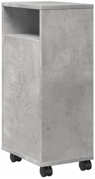 vidaXL Badschrank Schmal mit Rollen Betongrau Holzwerkstoff 855235 Bild 6