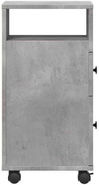 vidaXL Badschrank Schmal mit Rollen Betongrau Holzwerkstoff 855235 Bild 5