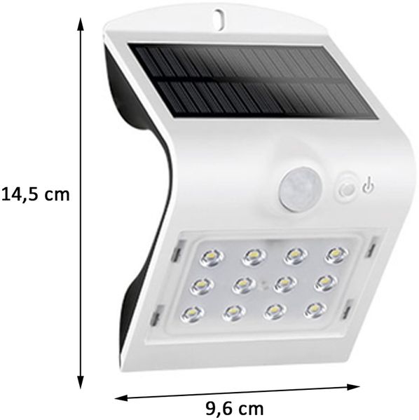 REV 'Butterfly' Solarleuchte mit Bewegungsmelder, IP65, 1200 mAh, Li-Ion, 1,5 W Bild 3