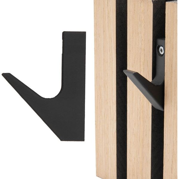 TSB Werk Kleiderhaken Garderobenhaken für Akustikpaneele Kleiderhaken, (4-St), Halter, Wandhaken, Haken, Universal