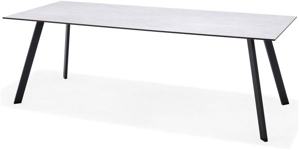 Gartentisch Opal, Kunststoff, Grau, 220 x 75 x 90 cm