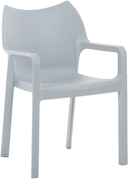 Stuhl REWIU - 84x57x53cm, hellgrau, Kunststoff Kunststoff Gestell Stühle Esszimmerstühle Stuhl Esszimmer Esstisch Stühle Küchenstuhl