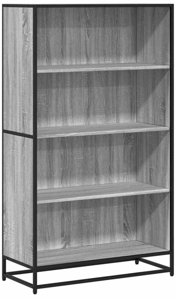 vidaXL Bücherregal Grau Sonoma 80,5x35x139 cm Holzwerkstoff 3300848
