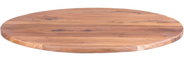 Tischplatte rund Akazie Natur 90 x 90 cm EMILIO 173836510