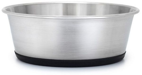 lionto Futternapf spülmaschinengeeignet & rutschfest, verschiedene Größen, Edelstahl, für Hunde & Katzen, geruchlos