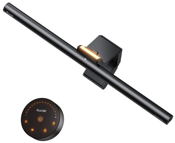 Elegear LED Schreibtischlampe 24W LED Doppelkopf Schwanenhals-Schreibtischlampe mit Klemmarm, Dimmbar, LED fest integriert, 3000K~6500K, Hintergrundbeleuchtung für Curved Monitore – Ideal für PC & Büro Bild 4