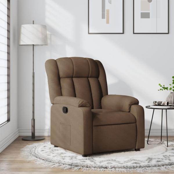 vidaXL Relaxsessel Braun Stoff 373578