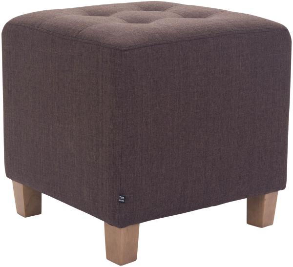 CLP Sitzhocker Pharao, antik-hell mit hochwertiger Polsterung,braun